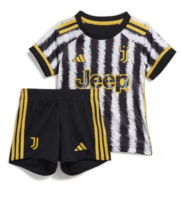Juventus Domácí dres komplet pro Děti 2023-24 Krátkým Rukávem (+ Krátké kalhoty)